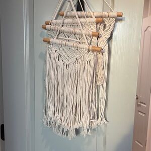 4 Handcrafted Cream Macrame Wall Hanging